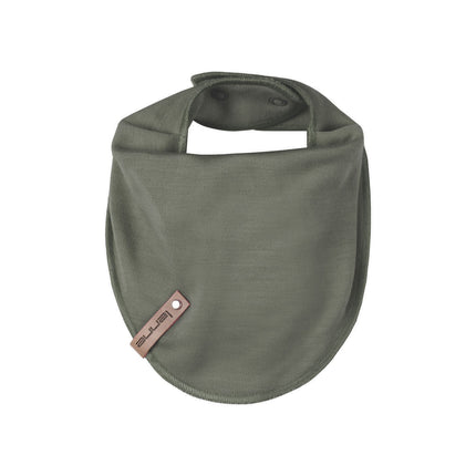 Children’s Merino Wool Neck Warmer – Khaki / Green
