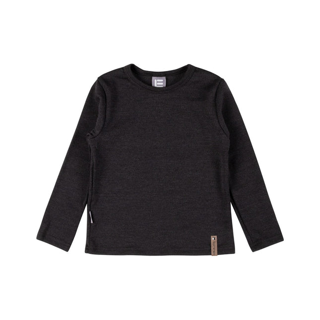 Children’s Merino Wool Top – Dark Grey