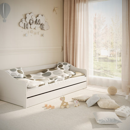 Children's Bed Blanka - White