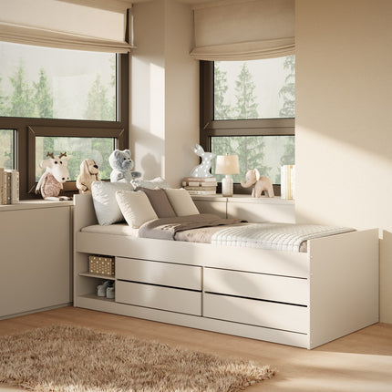 Children's Bed Leon - White