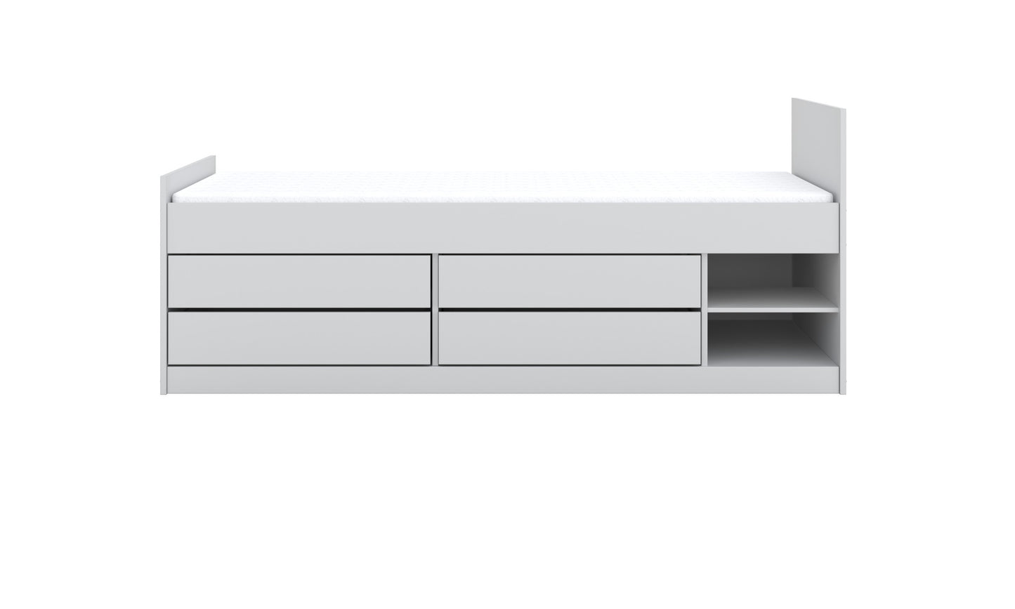 Children's Bed Leon - White