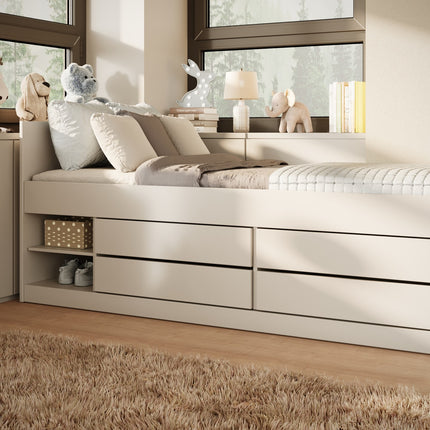 Children's Bed Leon - White