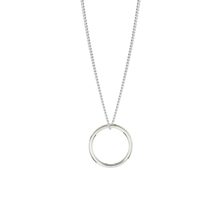 Circle Necklace Silver