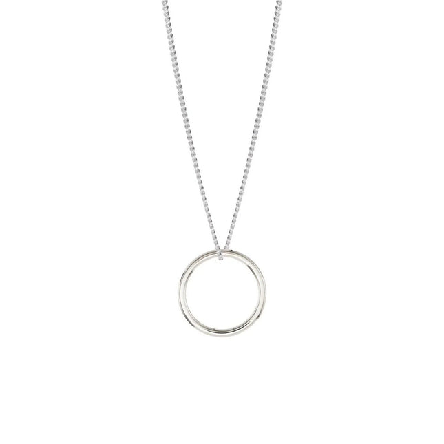 Circle Necklace Silver