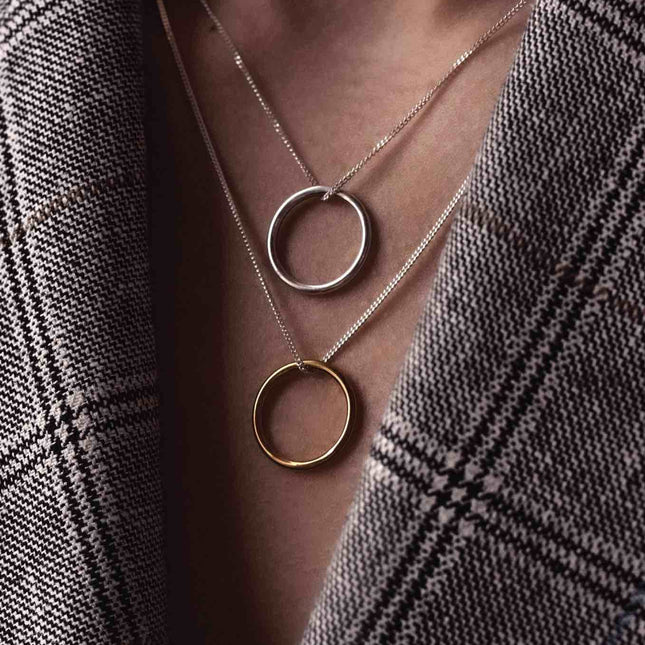 Circle Necklace Silver - LoveStyle World
