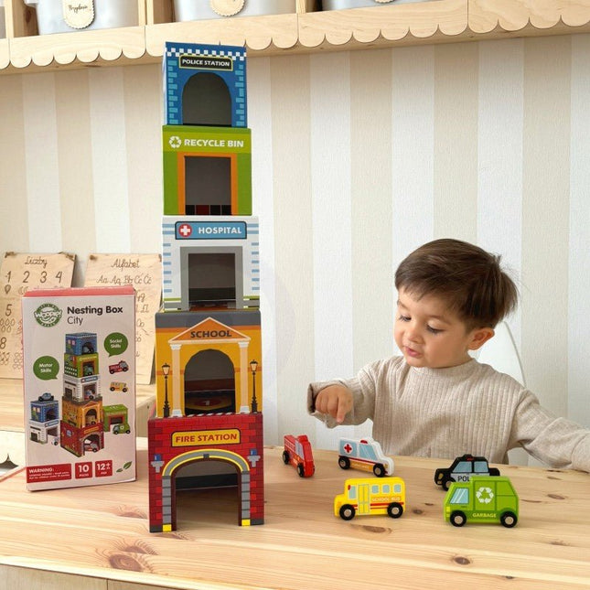 City Vehicles in Boxes Puzzle Cubes - LoveStyle World