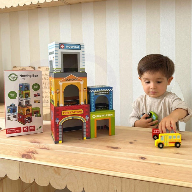 City Vehicles in Boxes Puzzle Cubes - LoveStyle World