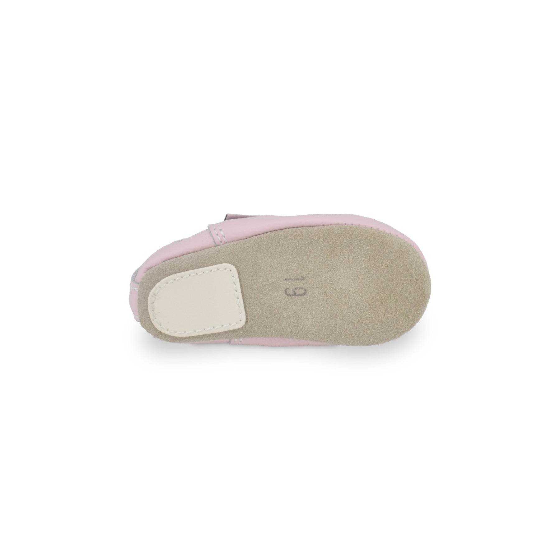 Classic Leather Slippers with Elastic for Kids - Pink