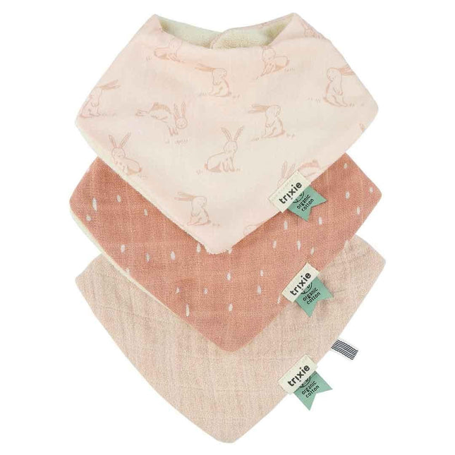 Cotton Bandana Scarves 3-pack mix - Rosy Rabbit - LoveStyle World