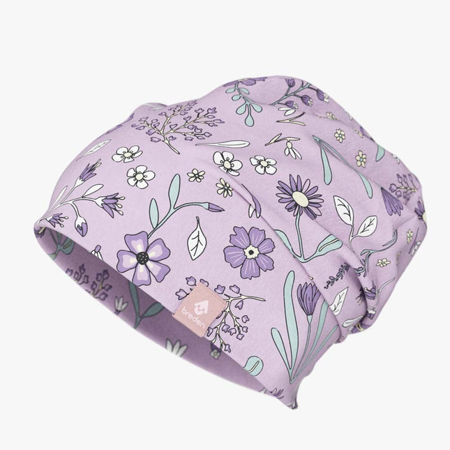 Cotton Beanie Hat With Folds DARGO - Sunny Petals