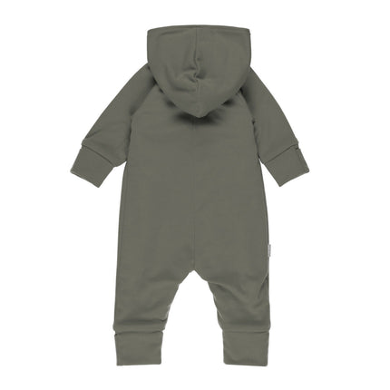 Cotton-Lined Merino Wool Baby Overall – Khaki