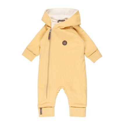 Cotton-Lined Merino Wool Baby Overall – Yellow