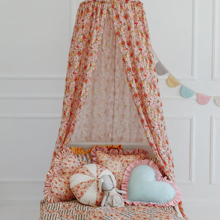 Cotton Quilted Patchwork Blanket + Pillow Set Small - Green Garden