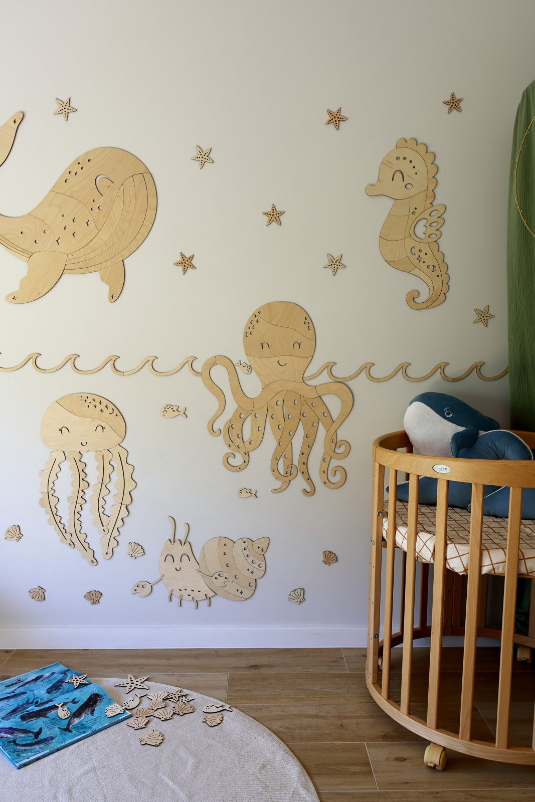 Wooden Wall Decoration - Crab