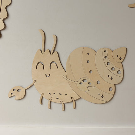 Wooden Wall Decoration - Crab