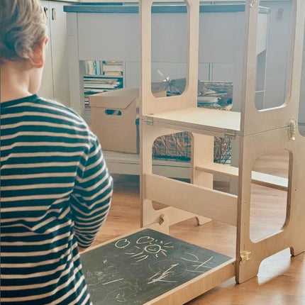 4in1 Creative Tower with Blackboard And Slide