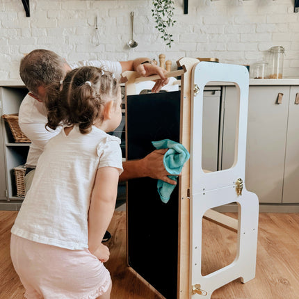 4in1 Creative Tower with Blackboard And Slide