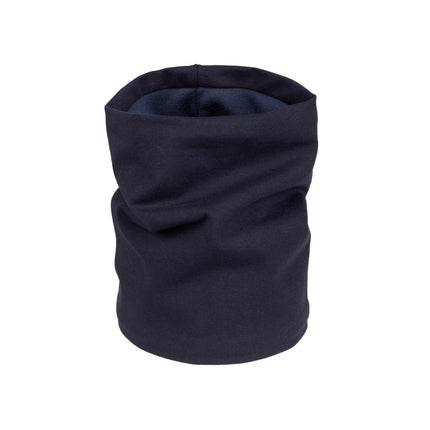 Dark Blue Merino Wool-Lined Kids’ Tube Scarf