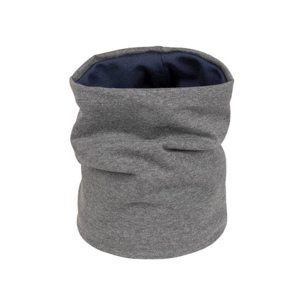 Dark Grey Merino Wool-Lined Kids’ Tube Scarf