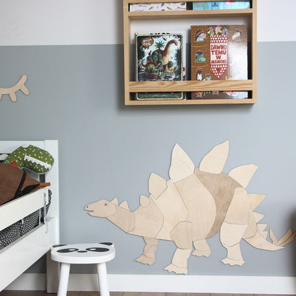 Dinosaur Stegosaurus - Wooden Wall Decoration