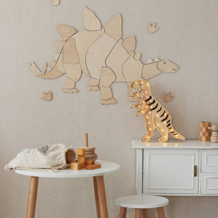 Dinosaur Stegosaurus - Wooden Wall Decoration