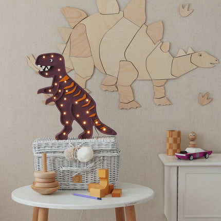 Dinosaur Stegosaurus - Wooden Wall Decoration