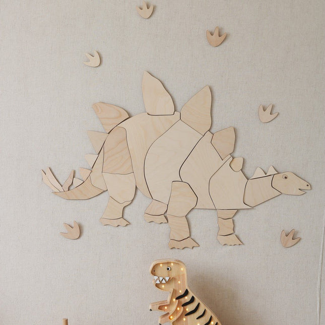 Dinosaur Stegosaurus - Wooden Wall Decoration - LoveStyle World