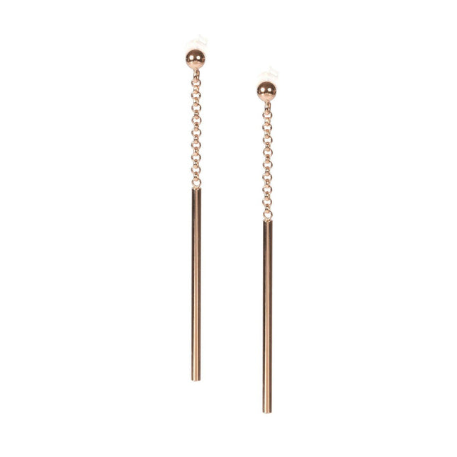 Dots Fixed Earrings - Rose Gold and Silver - LoveStyle World