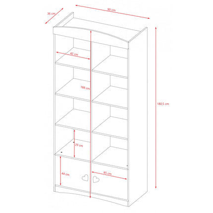 Double Bookshelf Julia