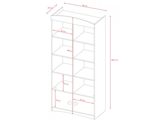 Double Bookshelf Julia