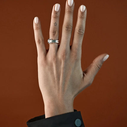 Double Ring - Silver