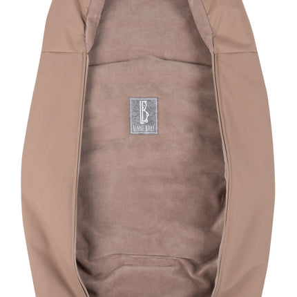 Down-Filled Baby Winter Footmuff – Brown / Beige, One Size