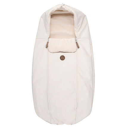 Down-Filled Baby Winter Footmuff – White / Beige, One Size