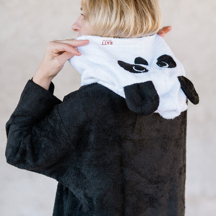 Unisex OEKO-TEX Bamboo Terry Poncho PANDA - For Adults