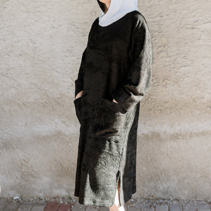 Unisex OEKO-TEX Bamboo Terry Poncho PANDA - For Adults