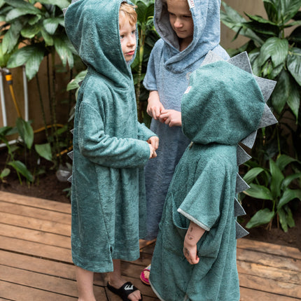 Short-Sleeve Poncho DINOSAUR - For KIDS (Size 122-150)