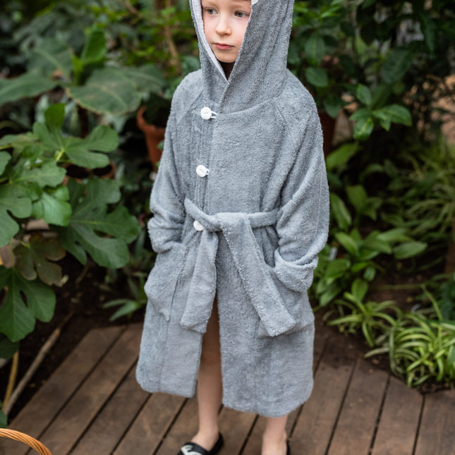 CAT KIDS Bamboo Terry Bathrobe (Size 122-150) - LoveStyle World
