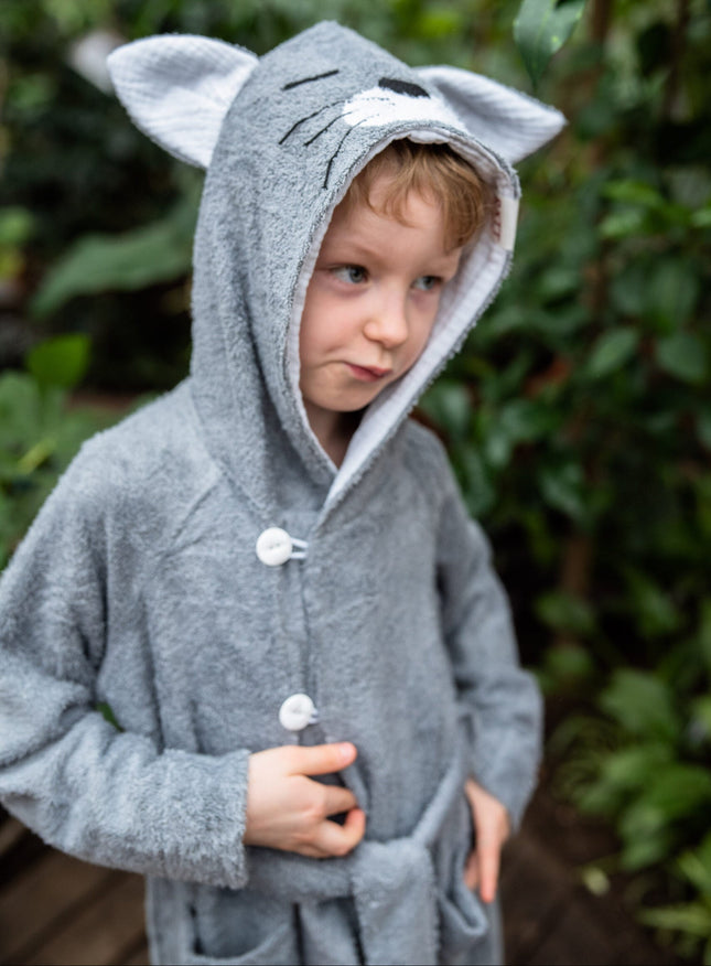 Bamboo Terry Bathrobe CAT - For TODDLERS (Size 82/86-116)