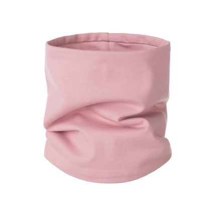 Dusty Pink Merino Wool-Lined Kids’ Tube Scarf