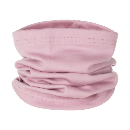 Dusty Pink Single-Layer Merino Wool Tube Scarf