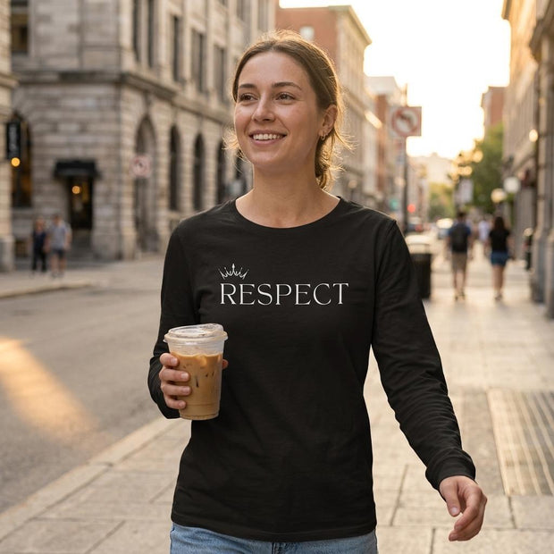 RESPECT Queen Organic In Conversion Long Sleeve T-shirt - LoveStyle World