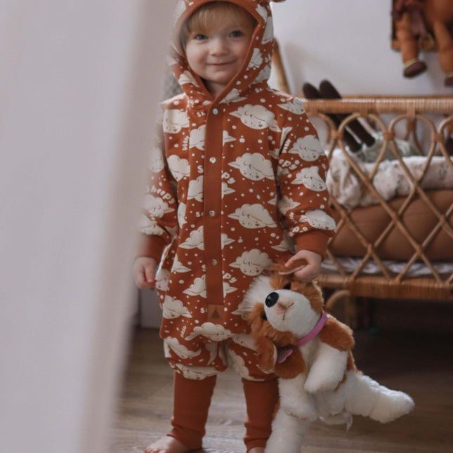 Eared Jumpsuit for Babies and Kids - Cinnamon Sheep - LoveStyle World