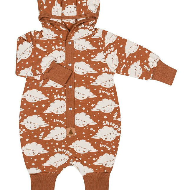 Eared Jumpsuit for Babies and Kids - Cinnamon Sheep - LoveStyle World