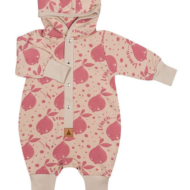 Eared Jumpsuit for Babies and Kids - Beige Lemons - LoveStyle World