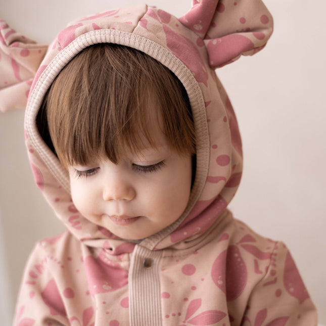 Eared Jumpsuit for Babies and Kids - Beige Lemons - LoveStyle World