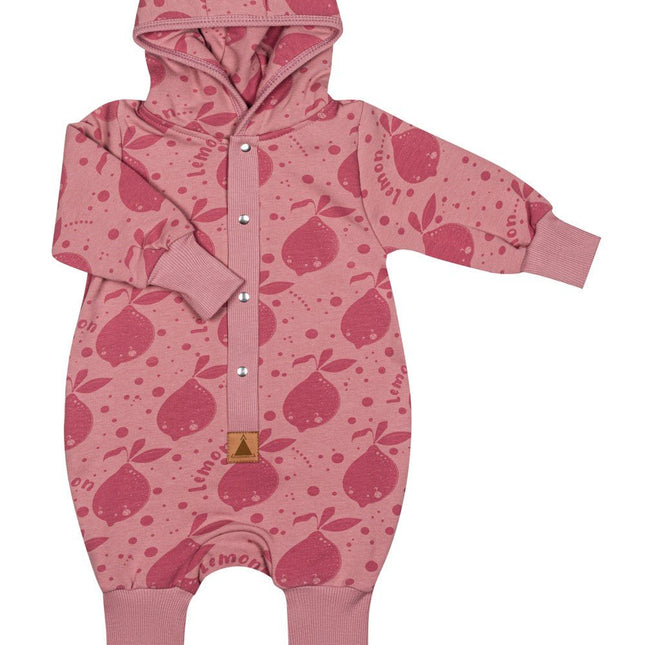 Eared Jumpsuit for Babies and Kids - Pink Lemons - LoveStyle World