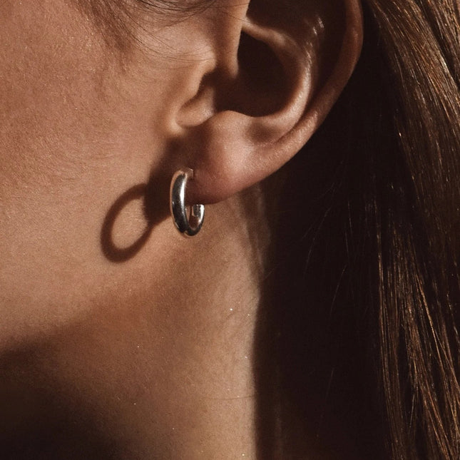 Ella Hoops Earrings - Silver - LoveStyle World