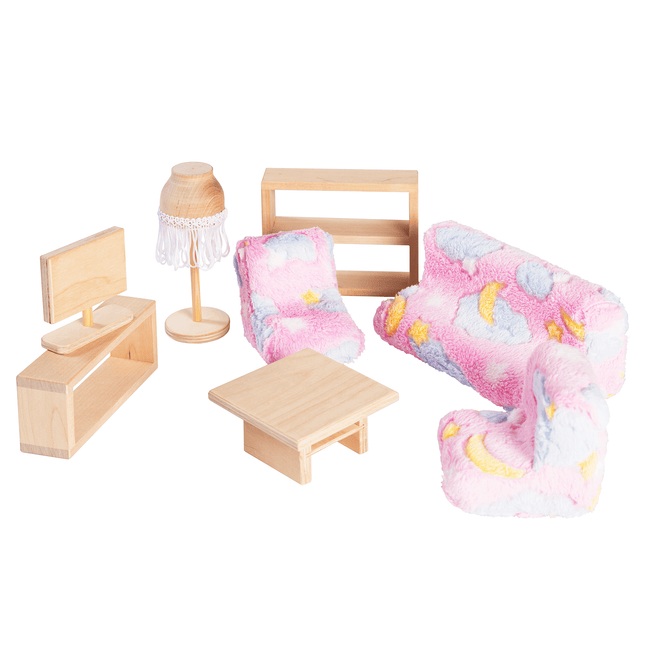 Dollhouse living room furniture - Natural - LoveStyle World