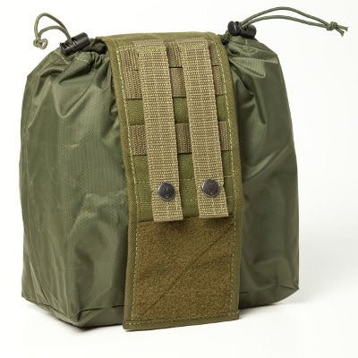Foldable empty tray pouch, 21 cm - military green - Galvi Linda