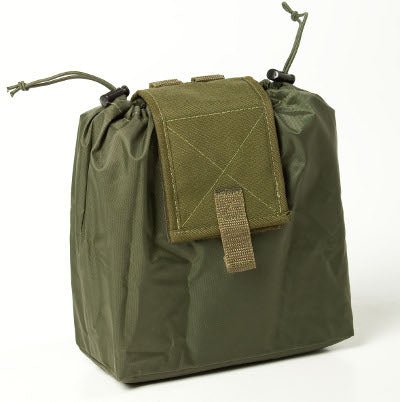 Foldable empty tray pouch, 25 cm - military green - Galvi Linda